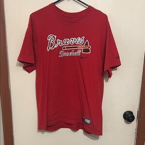 Red Braves Baseball T-Shirt